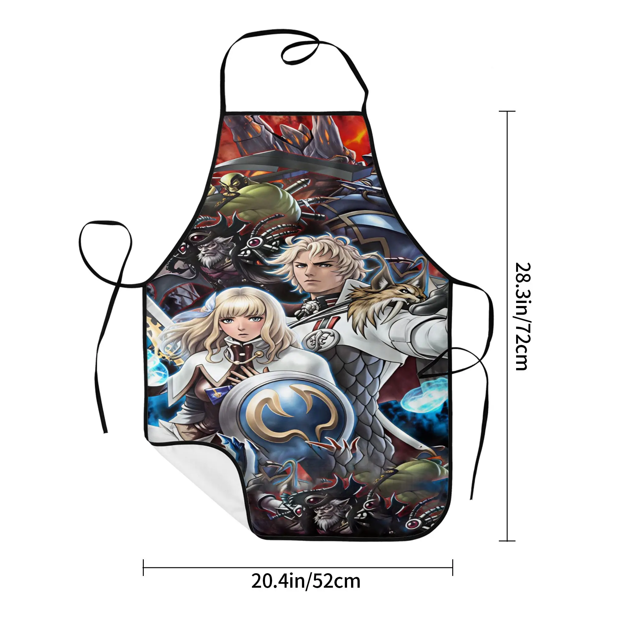 Фото Фартук Soulcalibur: модные кухонные аксессуары, рабочие фартуки для парикмахеров без карманов №5