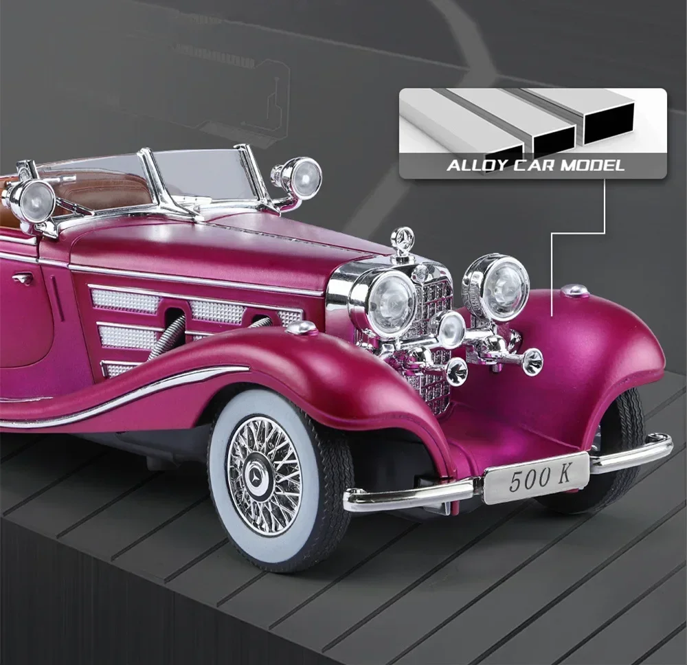 Модель автомобиля из сплава Benzs 1936 K в масштабе 1:24 литая металлическая