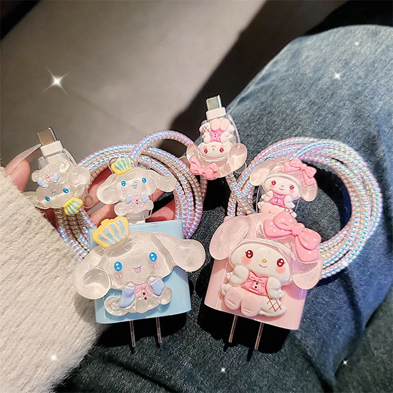Зарядное устройство Hello Kittys кабель для передачи данных защитный и обмоточный