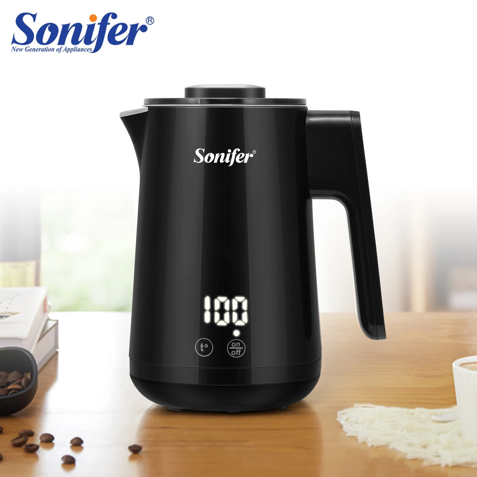 

Travel Electric Kettle Tea Coffee 0.8L With Temperature Control Keep-Warm Function Appliances Kitchen Smart Kettle Pot Sonifer