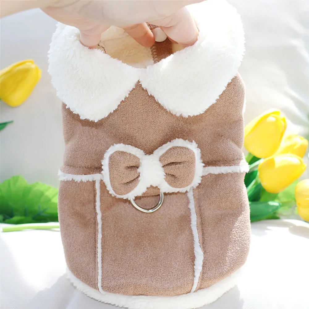 

Pet Clothes Winter Autumn Puppy Warm Soft Sweater Small Dog Fashion Harness Cat Cute Desinger Jacket Yorkshire Poodle Chihuahua