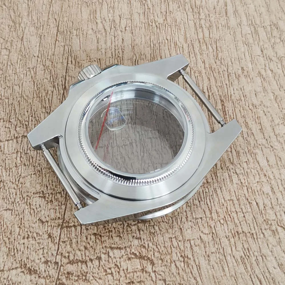 40mm Watch Case Watch Accessories Fine Stainless Steel Sapphire Glass Fit Japanese NH35 NH36 4R 7S Mechanical Movement Men Case