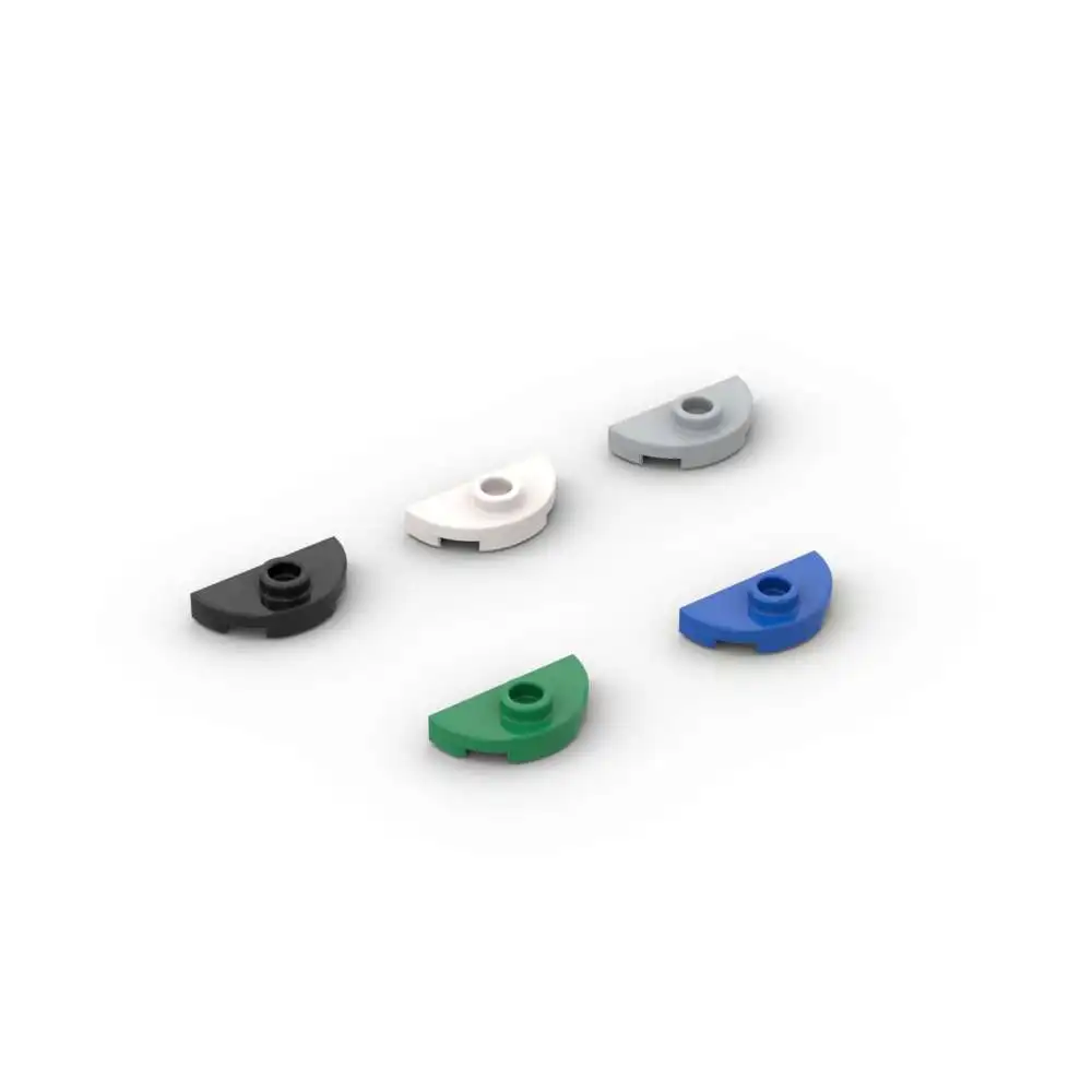 MOC 10 шт. головоломка частицы 1745 круглая 1x2 половина строительных блоков набор