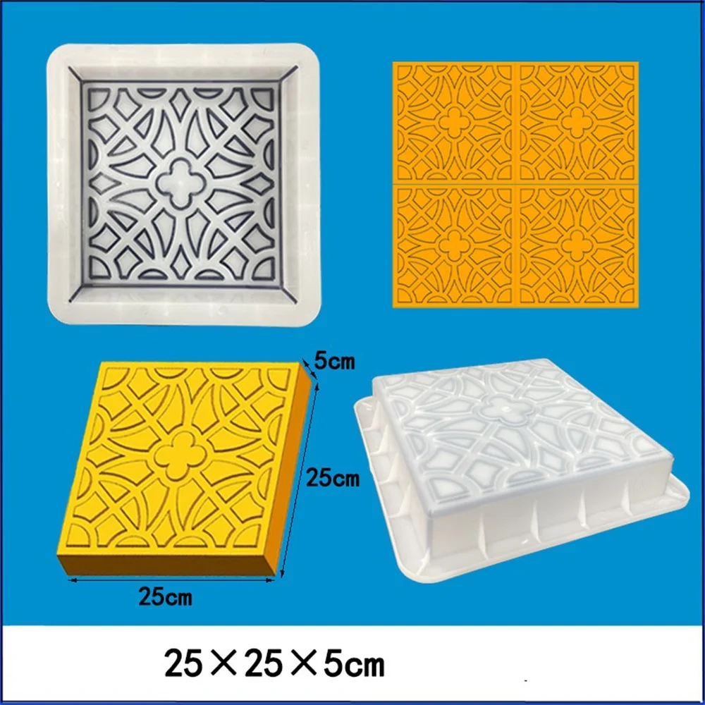 Новинка 25 см кирпич для дорожек цветной Пластиковая форма пропускаемая