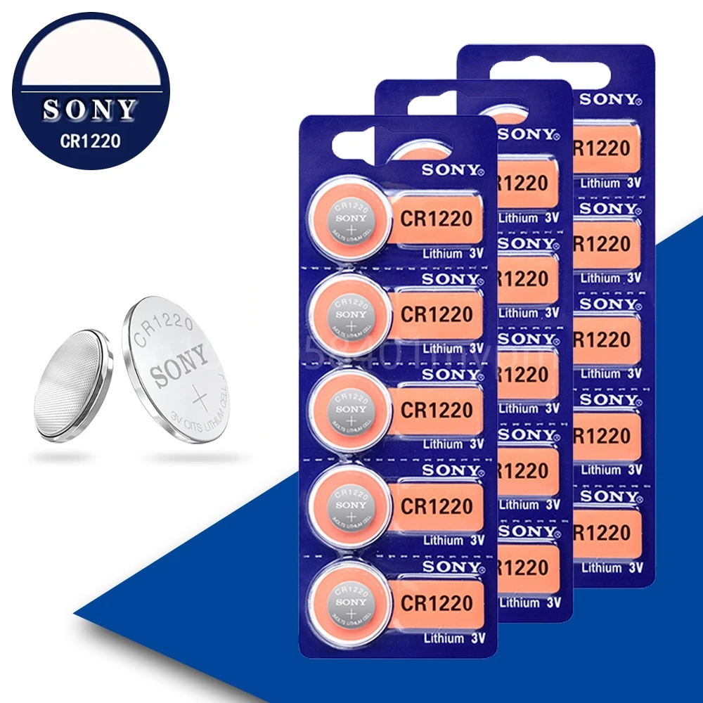 

Литий-ионный аккумулятор Sony 3v CR1220 Lithim DL1220 BR1220 ECR1220 LM1220 KCR1220 L04 5012LC