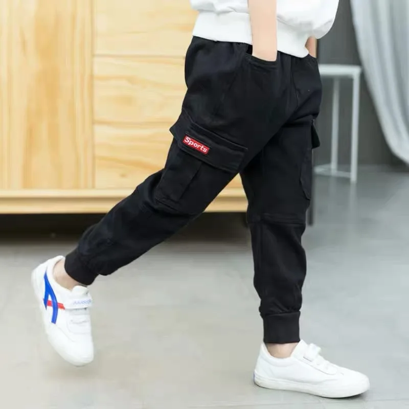 Kid Pants For Boys Cargo Pant Letters clothes Kids Pants Casual Kids Clothes Winter Teenage Boys Clothing Children's Trousers