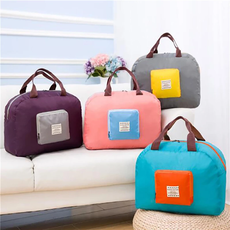 

Foldable Female Short Distance Portable Large Capacity Storage Travel Duffel Bag Weekend Bag Handle Bag Travel Carry on Bags