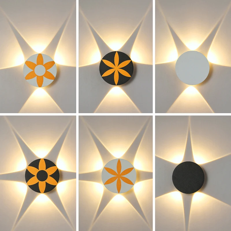 

Waterproof LED Small Wall Lamp Modern Courtyard Garden Villa Balcony Outdoor Lighting Indoor Bedroom Hotel Room Decorative IP65