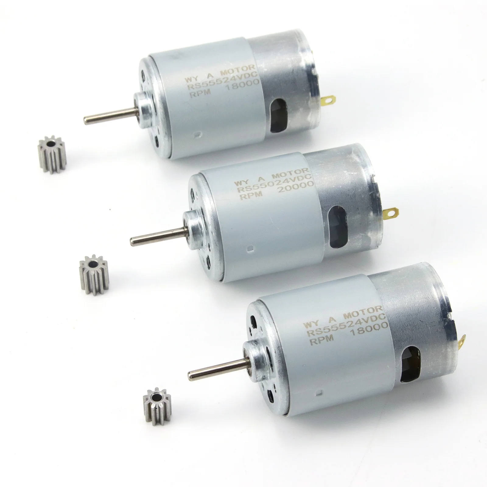 18000/20000 об/мин металлический DL 555-C 24 В 200 Вт двигатели для детского электрического автомобиля DL 555-C 24 В высокая скорость высокая мощность 9/10T