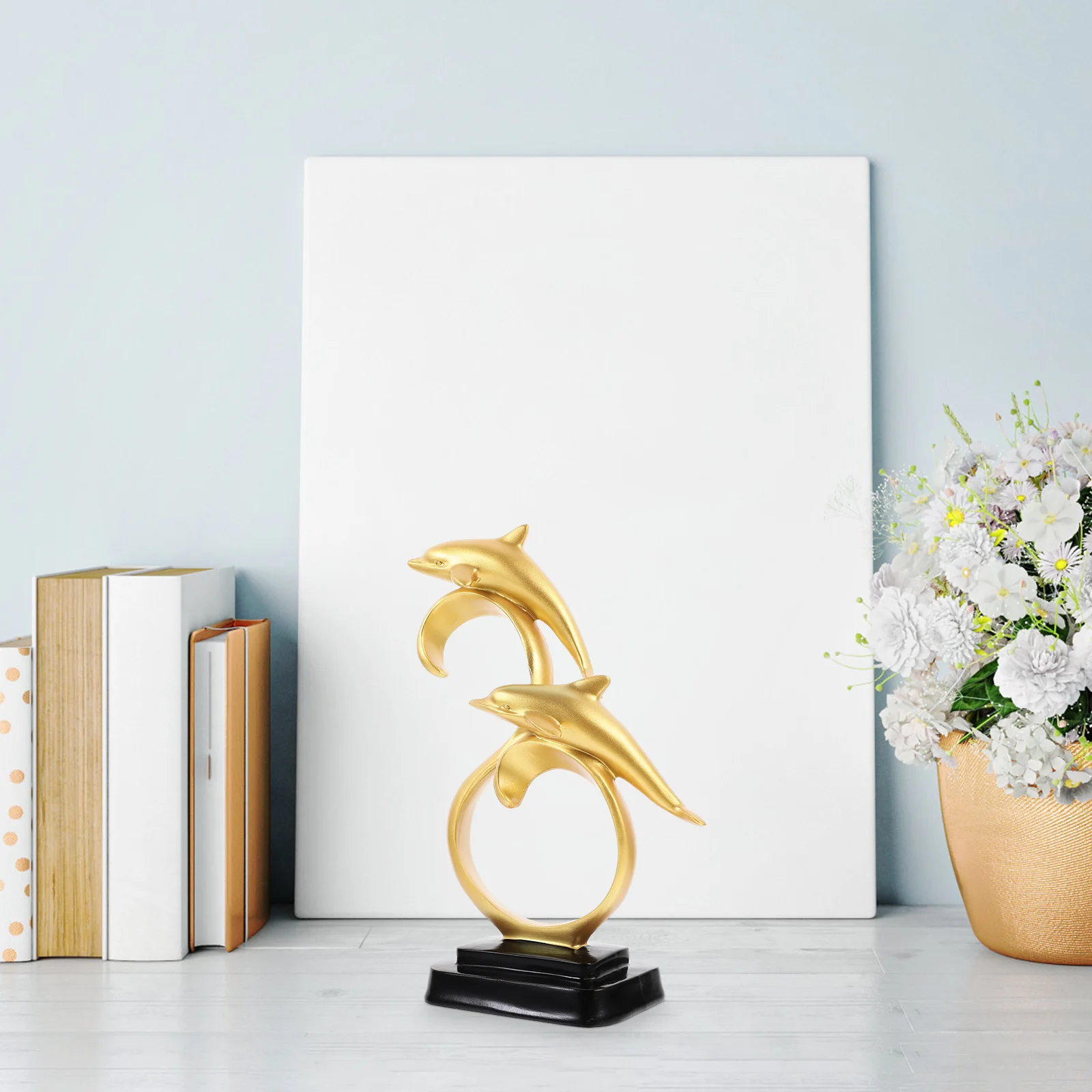 

Sea Animal Figurine Dolphin Adornment Resin Decor Home Desktop Ornament Unique Ocean