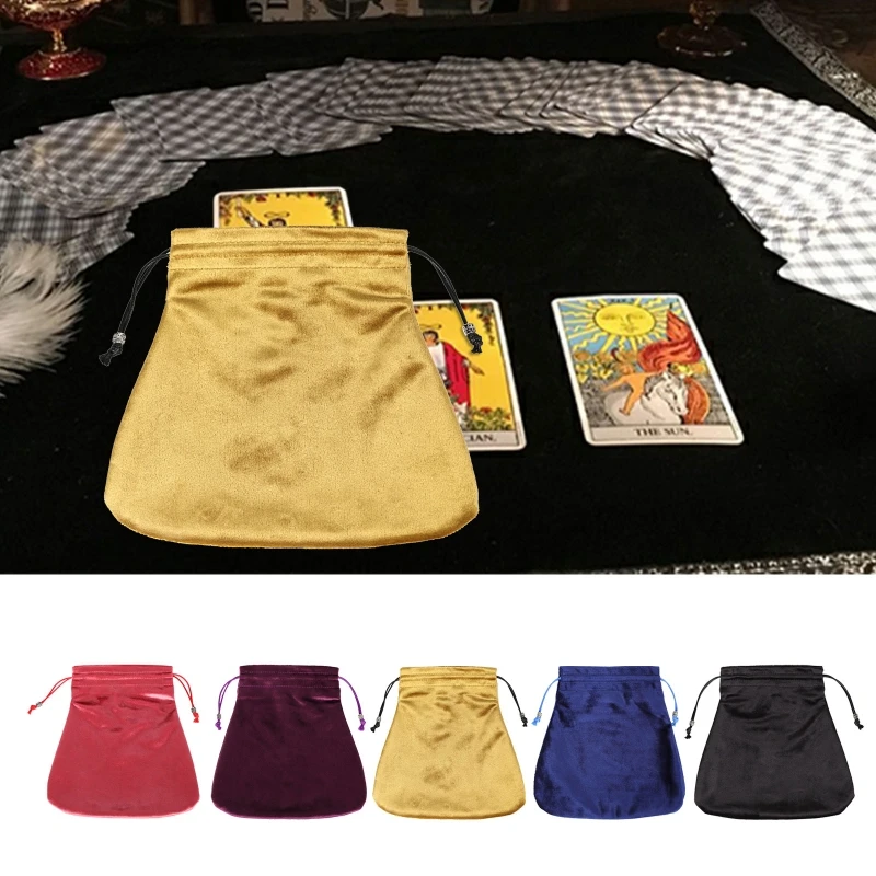

Tarots Pad Astrolabe Witch Altar Divination Pendulum Divination Tablecloth Prop Board Game Flannel Jewelry Storage Bag 24BD