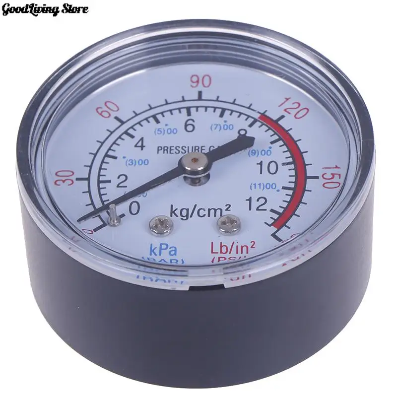 Манометр бар для воздушного компрессора 13 мм резьба 1/4 BSP 0-180 PSI 0-12 - купить по