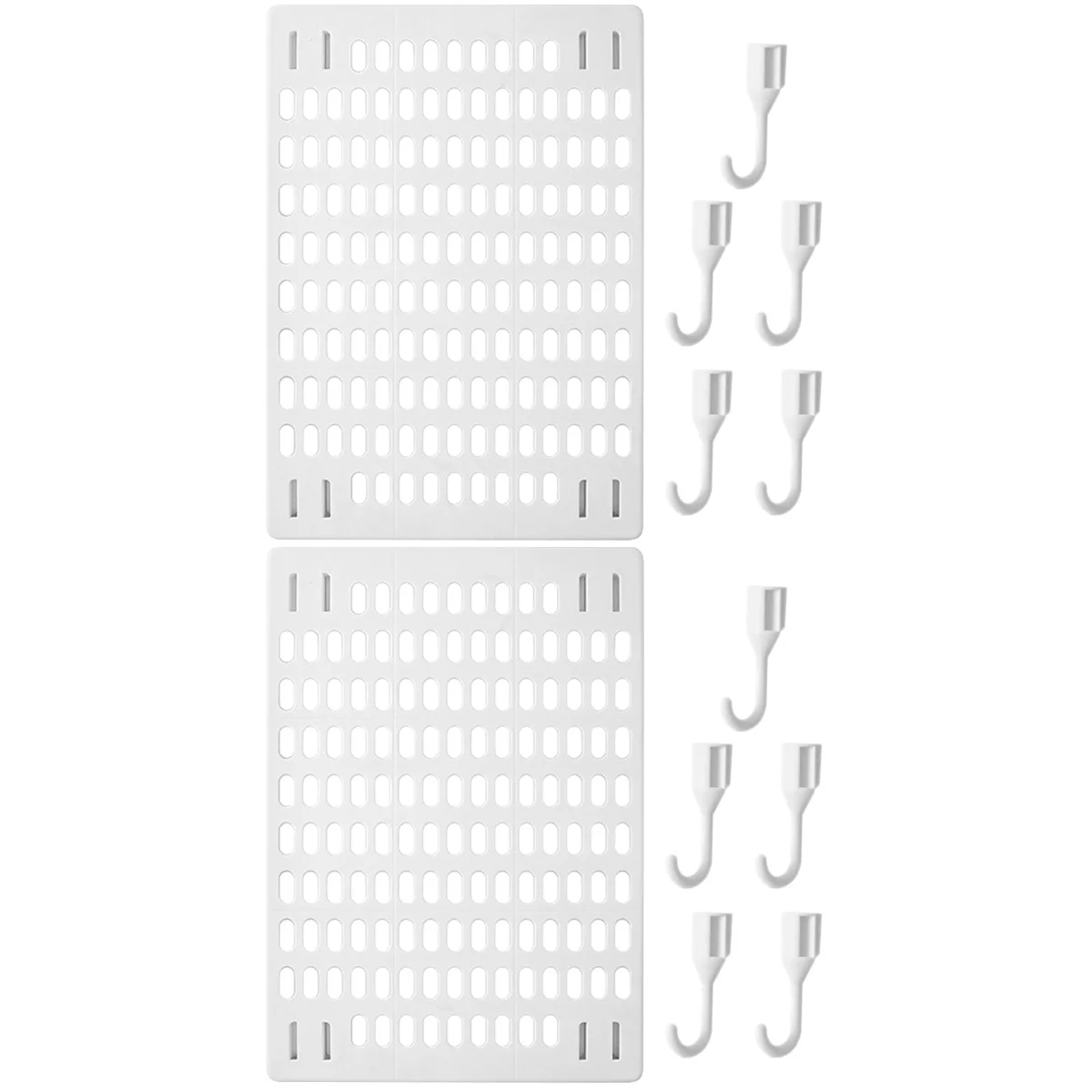 

Punch-free Perforated Board Hanging Wall Hanger Garage Tool Organizer Pegboard Storage Shelf Display Panel Mount Shelves