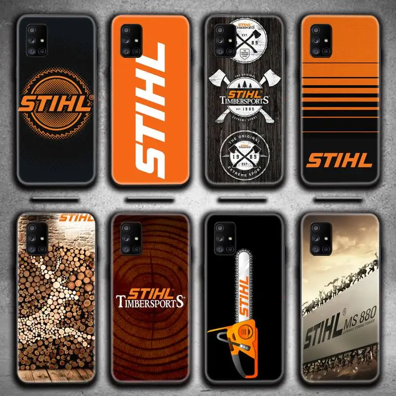 

Chainsaw Design-STIHL Phone Case For Samsung Galaxy A52 A21S A02S A12 A31 A81 A10 A30 A32 A50 A80 A71 A51 5G