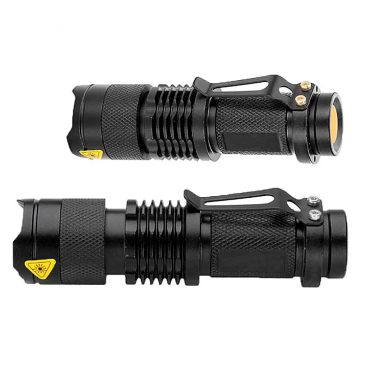 

New Mini Flashlight 2000 Lumens CREE Q5 LED Torch AA/14500 Adjustable Zoom Focus Torch Lamp Penlight Waterproof For Outdoor