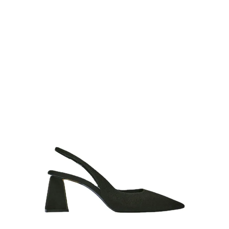 Сандалии на шпильке Traf женские простые пикантные туфли-лодочки заостренный