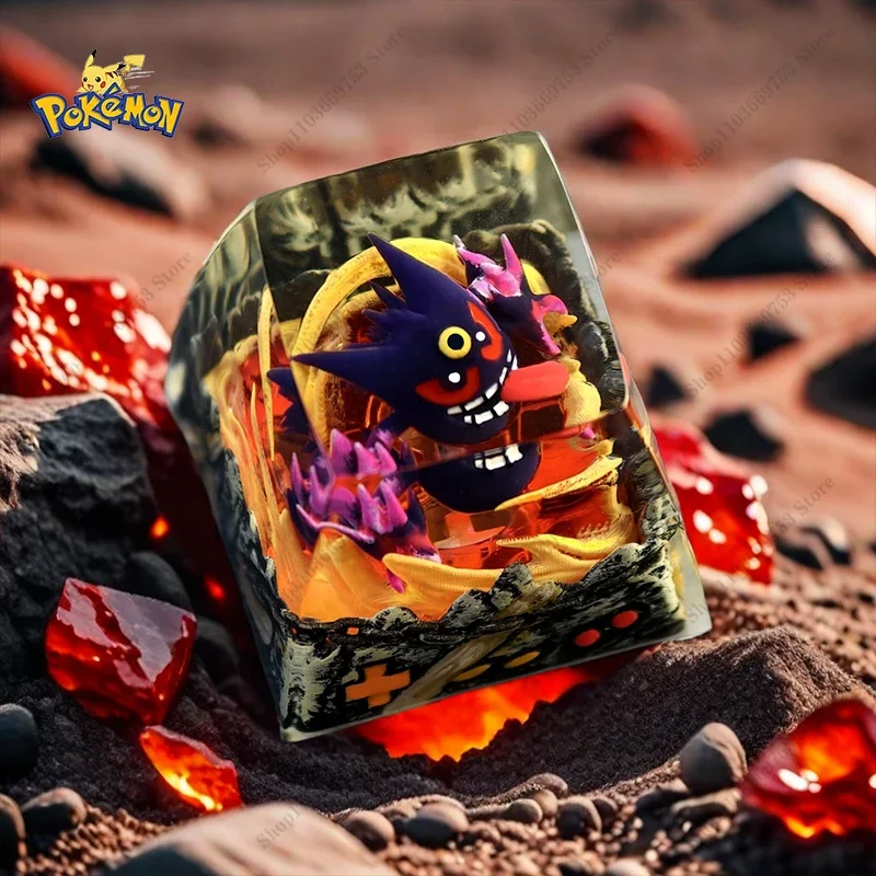 Колпачок для клавиш из смолы с изображением покемона персонаж аниме Dragonair-Dark 3D