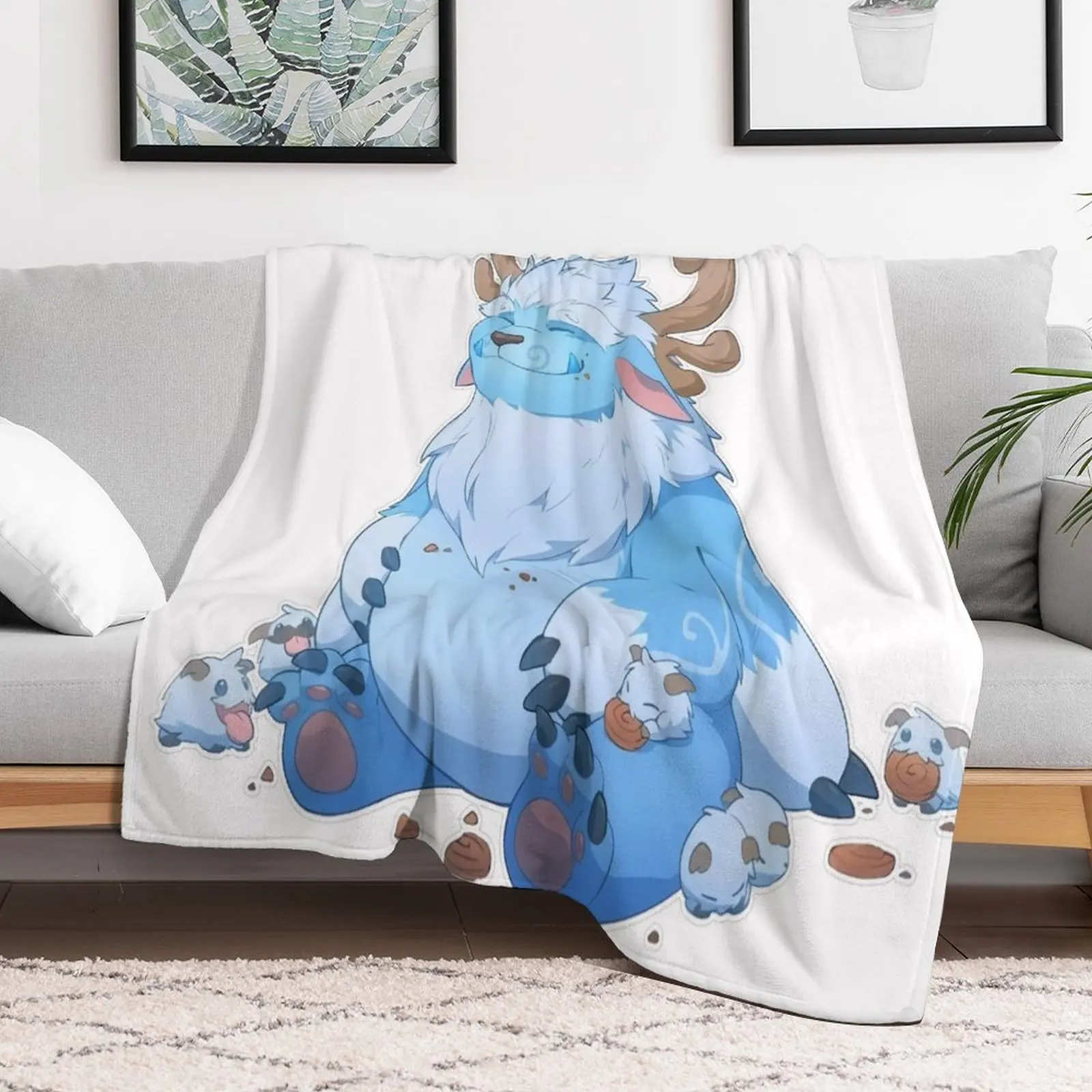 Очаровательное одеяло Nunu роскошные брендовые пляжные одеяла в стиле аниме