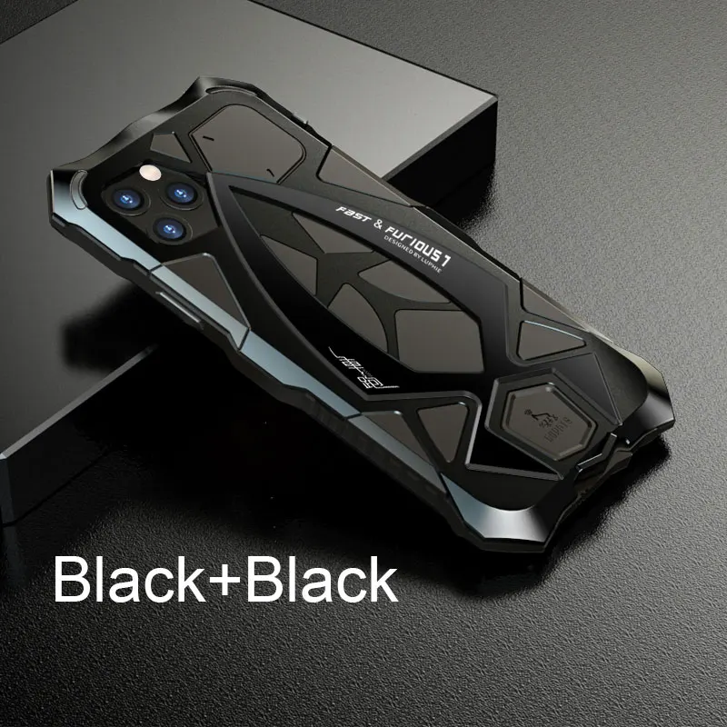 Tanie Dla IPhone 14 13 Pro Max Obudowa Odporna Na Wstrząsy Metalowa Obudowa Wytrzymała Obudowa Telefonu Pełna Osłona Ochronna 12 11 XS X XR 7 8 Plus Fundas