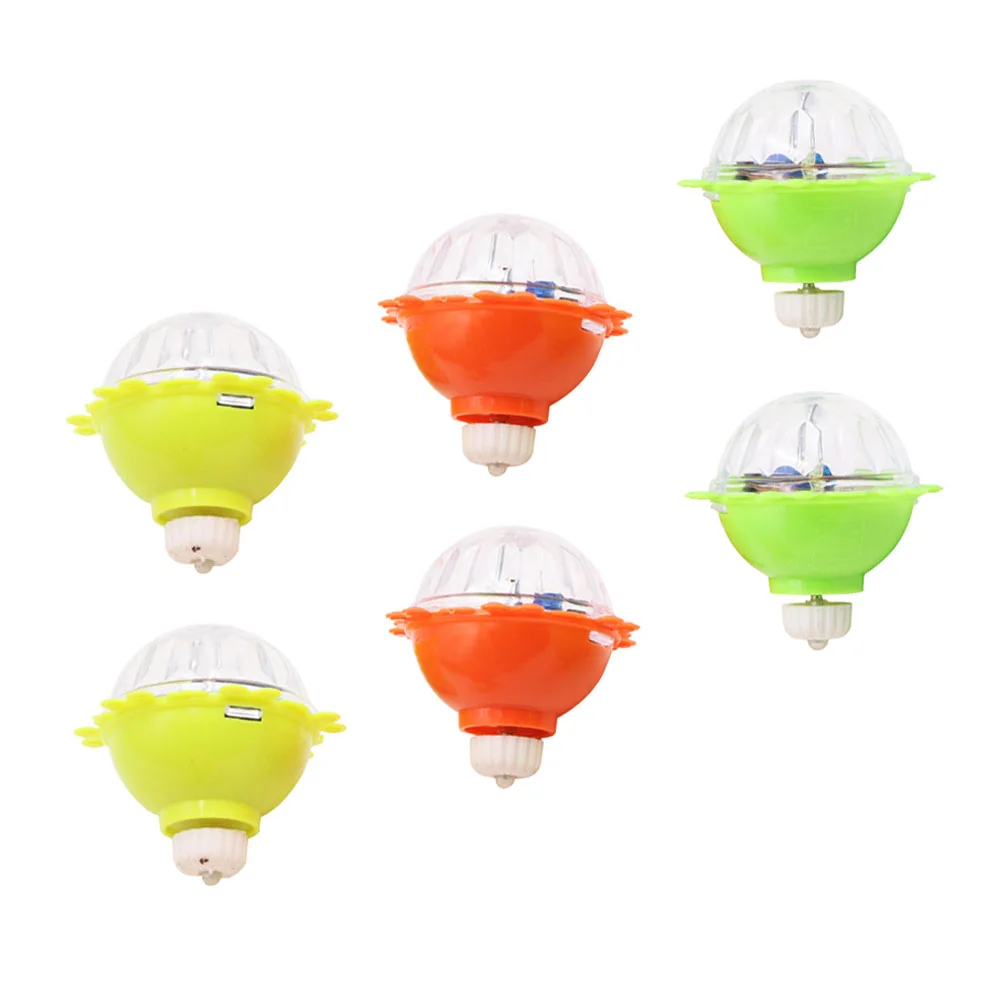 

6Pcs Delicate Creative Practical Durable Gyro Toys Flashing Gyros Gyro Playthings for Kids