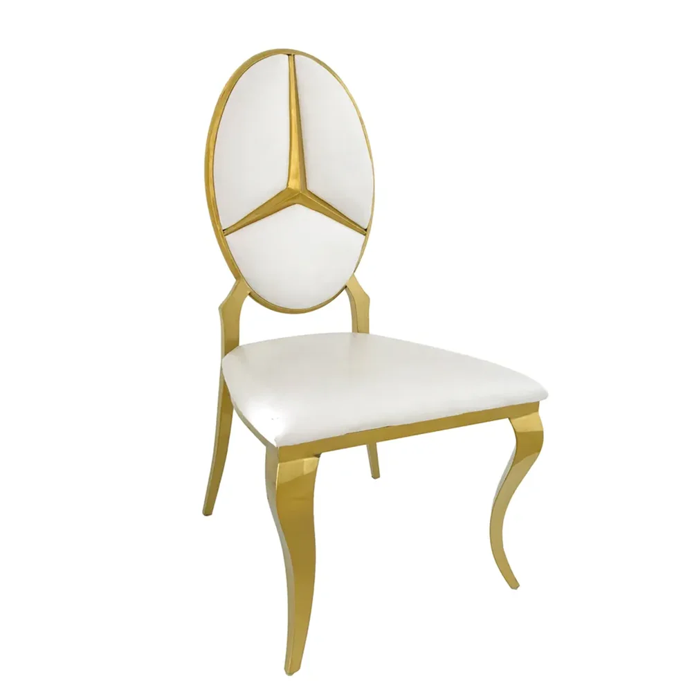 

Titanium gold frame event reception used oval egg chair