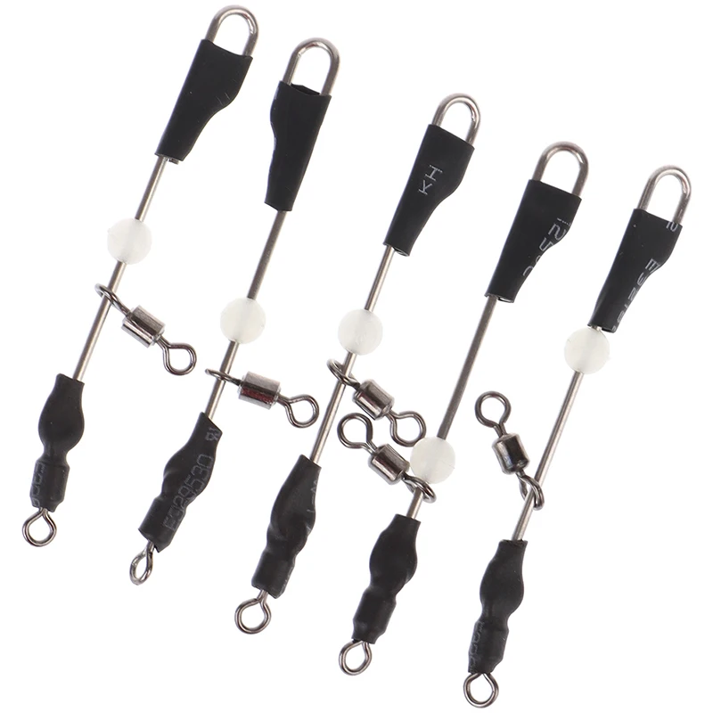 

5pcs Bearing Swivel Fishing Connector Temporales Enganches Rapidos Para la Pesca Kolay Atma Aparati Accessories
