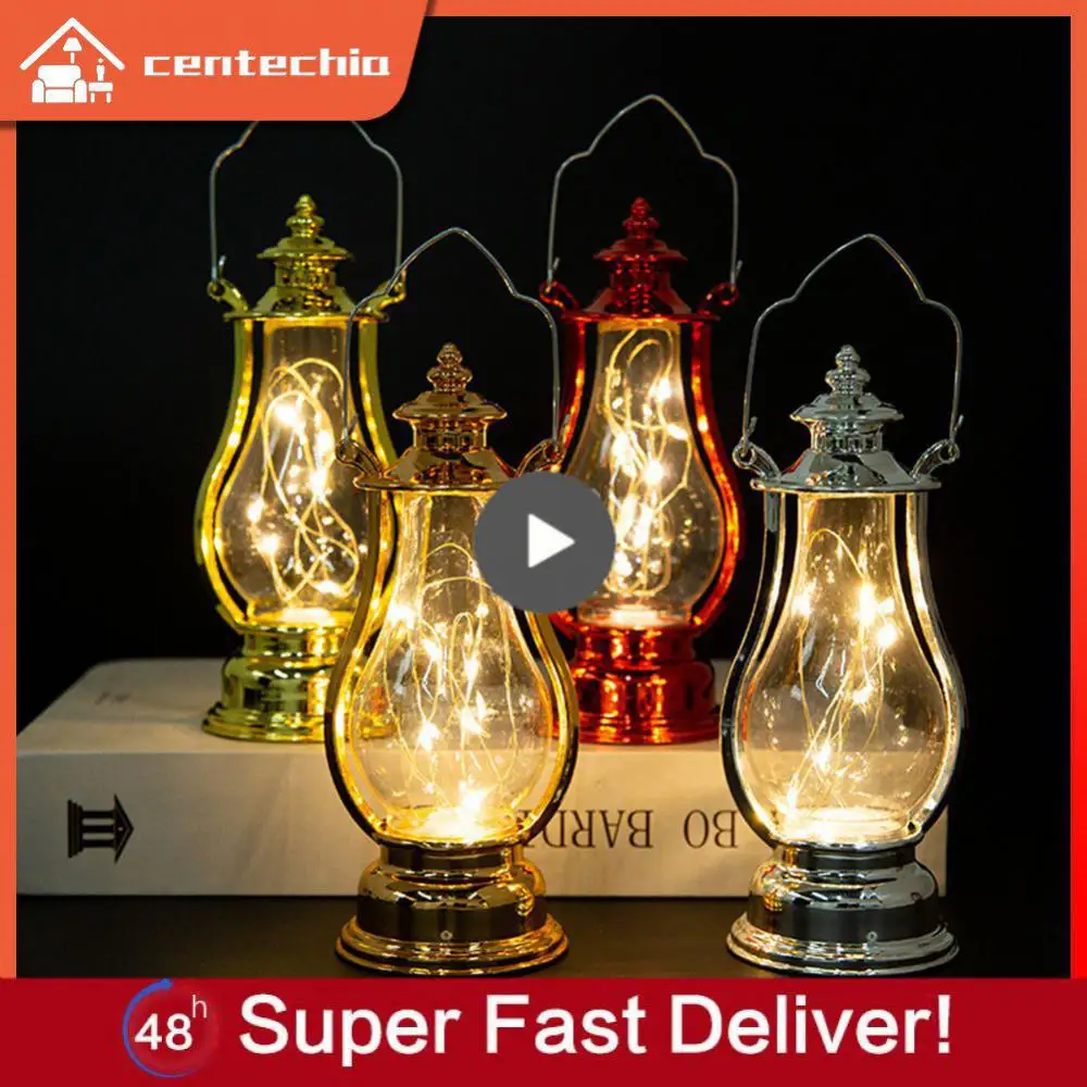 

1~5PCS Retro LED Oil Lamp Wine Pot-shaped Copper Wire String Light Portable Night Lights Multicolor interior Decorative Desk