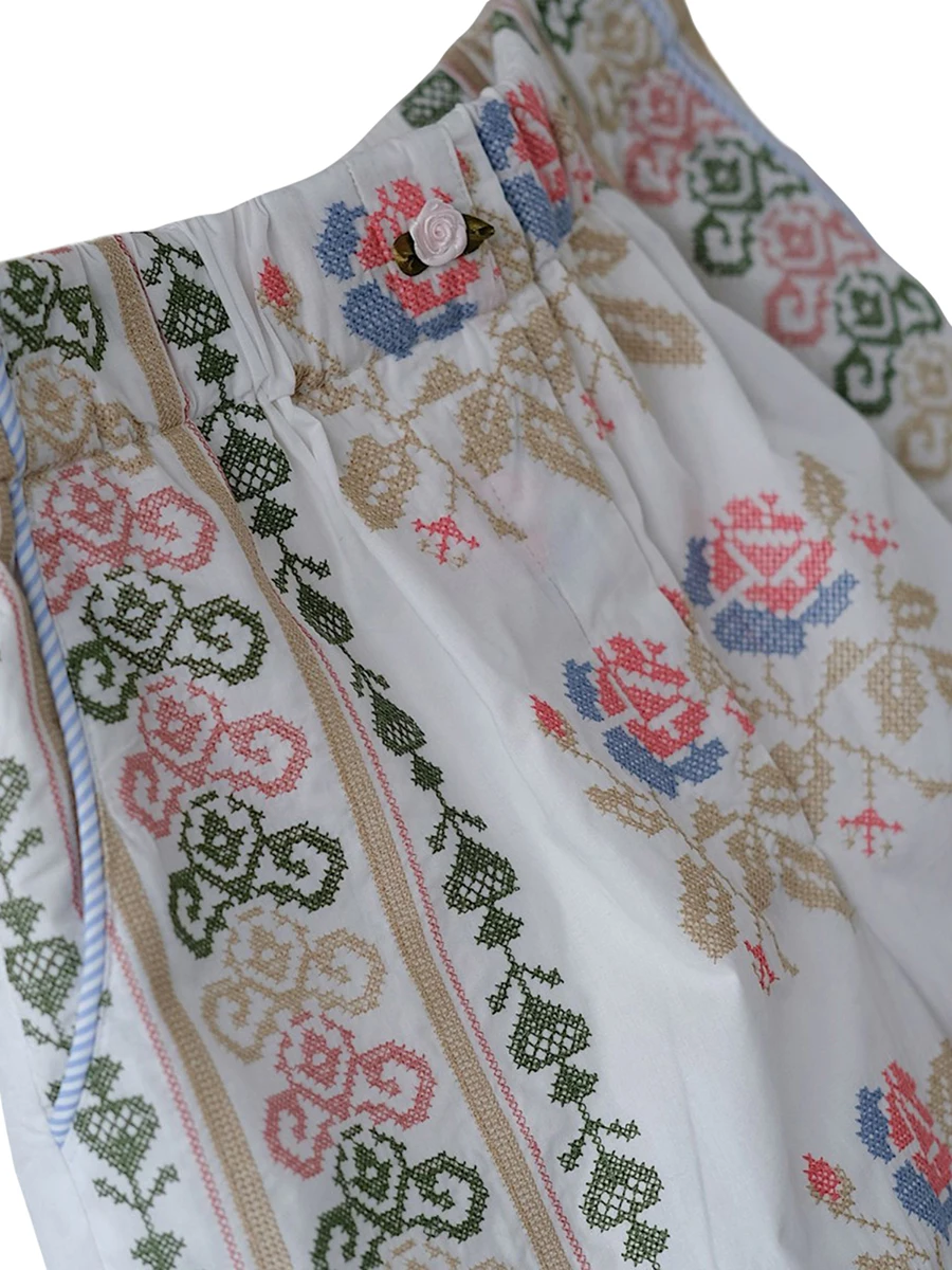 Женские костюмы из 2 предметов повседневные топы в стиле бохо с цветочным принтом