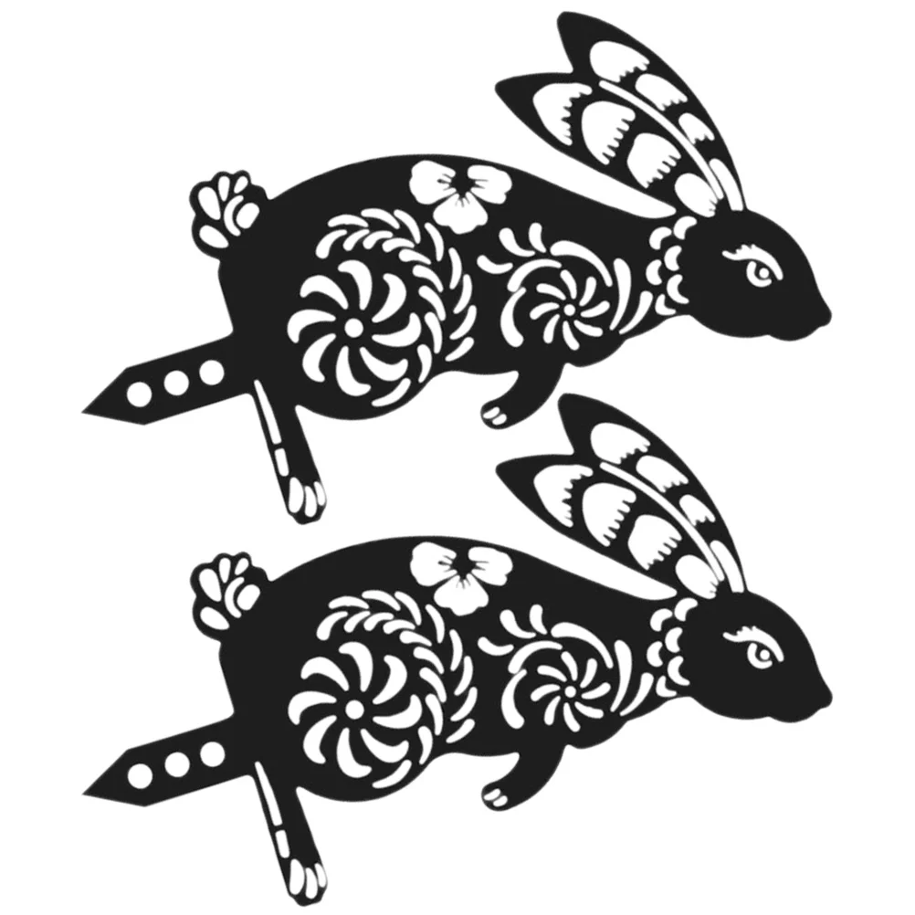 

Easter Stake Garden Bunny Sign Yard Rabbit Animal Outdoor Sculpture Lawn Signs Stakes Decor Decorations Decoration Party Welcome