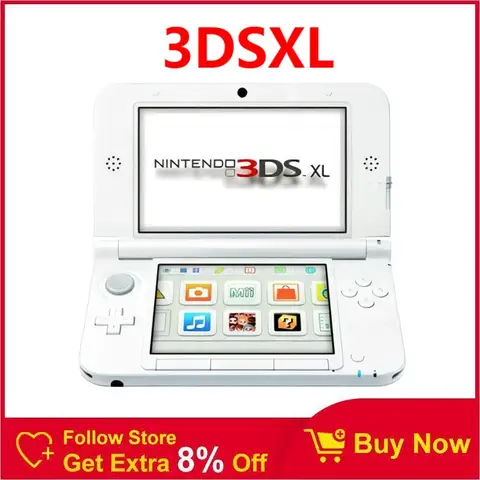 Оригинальная игровая консоль б/у для 3dsxl 3dsll GBA, игровая консоль, 3D игры с картой памяти 128 ГБ