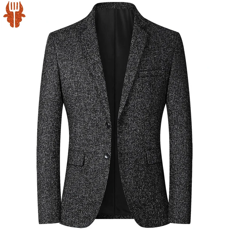 

Деловые повседневные Костюмы, новые блейзеры, Мужская брендовая куртка, Модные приталенные повседневные пальто, красивые куртки, полосатые...