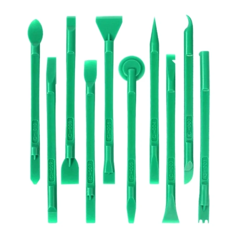 

10Pieces Opening Kit Repairing Pry Tools Plastic Spudger for Smartphone