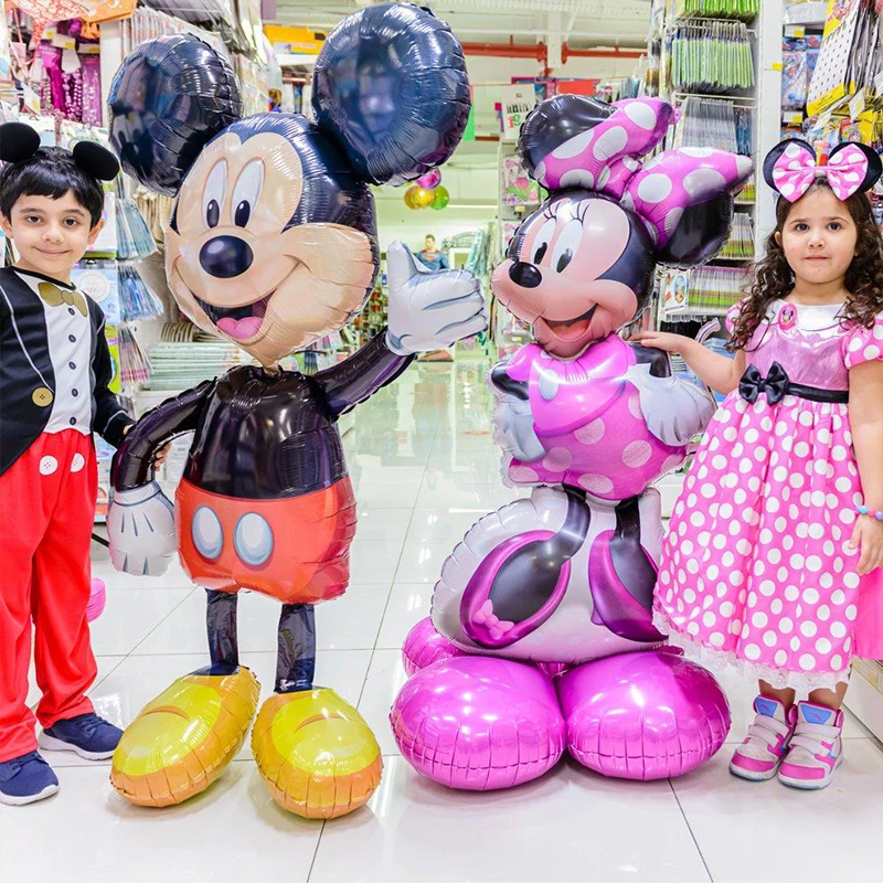 

Standing Mickey Minnie Disney Cartoon Balloon Mickey Theme Birthday Party Decoration Foil Balloon Baby Shower Children's Toy