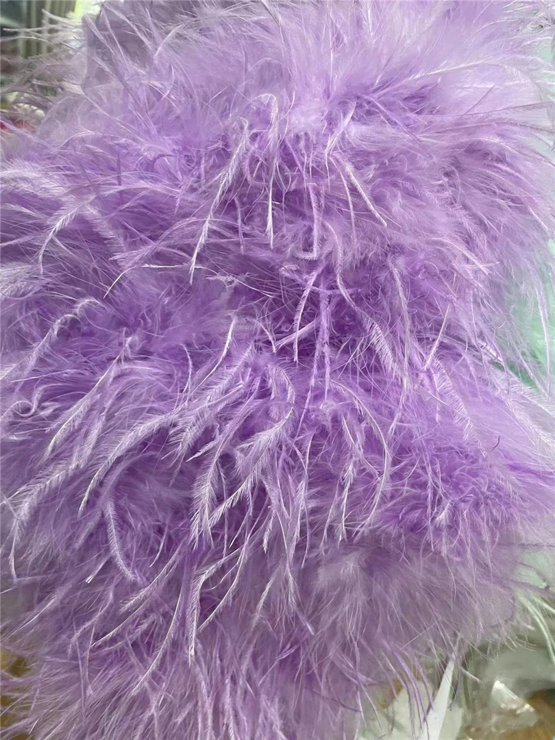 Укороченный топ из страусиных волос для женщин топ-труба с перьями облегающий