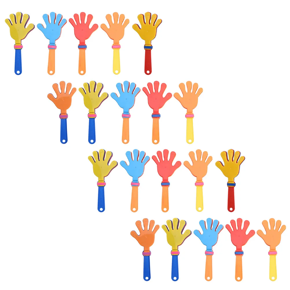 

20 Pcs Plastic Filler Palm Clap Hand Noisemaker Hands Funny Clapper Applause Fiver Fingers Child Clipper