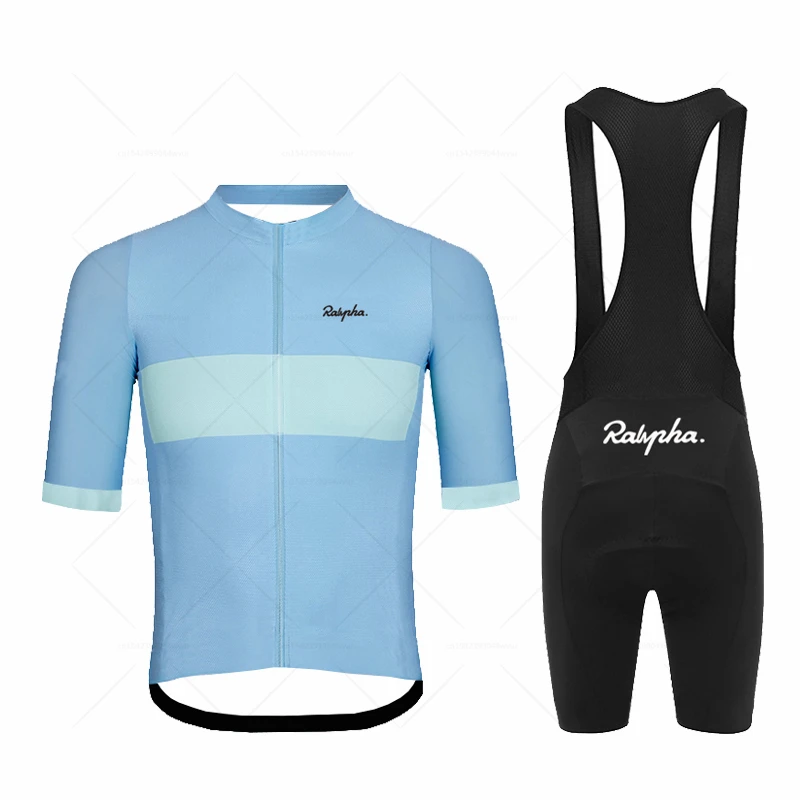 

2023 Ralvpha Summer Cycling sets Men Short Sleeve Jersey Road Bike Shirt Quick Dry Bicycle Clothing MTB maillot ropa de ciclismo