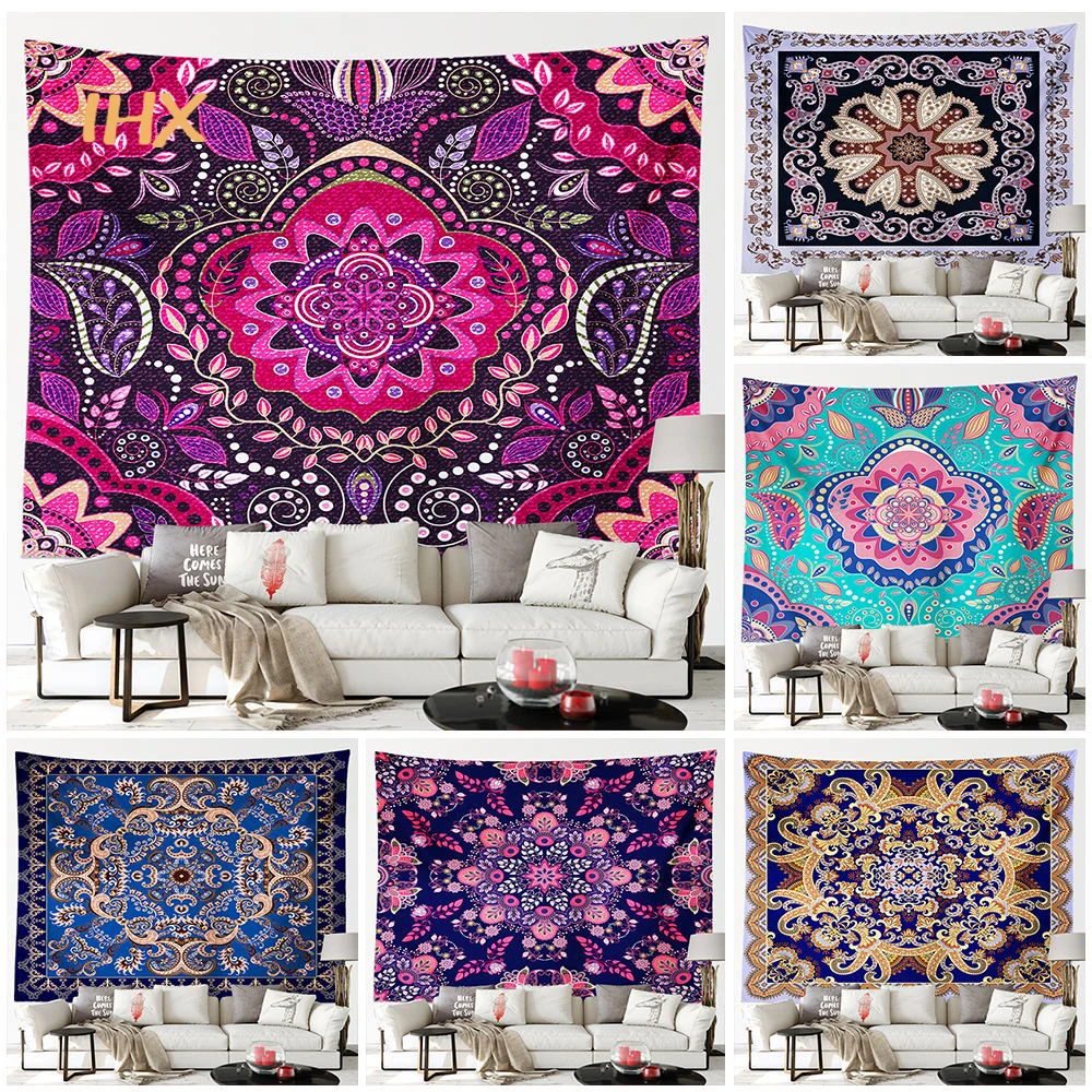 

Mandala Tapestry Wall Hanging Room Decor Hippie Boho Aesthetics Witchcraft Supplies Tapestry Bedroom Ceiling Home Decoration