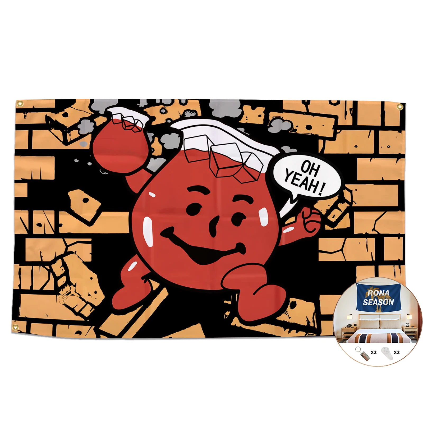 

Хип-хоп Cole гобелены с флагом Man настенный флаг для колледжа, пещера для общежития, забавные цитаты для гостиной, яркий цвет, наружный баннер