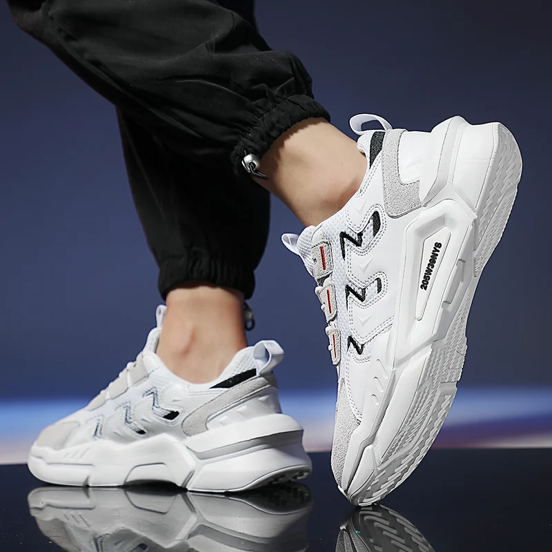 SALUDAS Male Shoes Men Sneakers Women Sports Shoes Couple Shoes Ins Fashion Casual Shoes Breathable Mesh Athletic Running Shoes