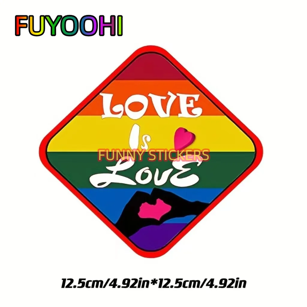 

FUYOOHI Rainbow Fun Vinyl Cute Car Bumper Car Sticker
