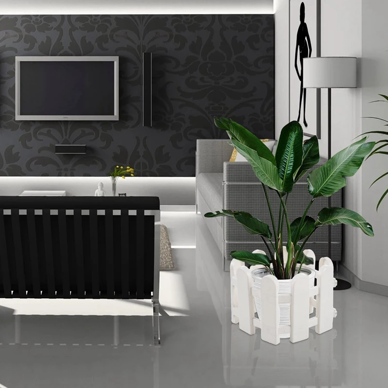 1 шт. 50x13 см белый пластиковый забор для деревьев внутренний садовый цветок