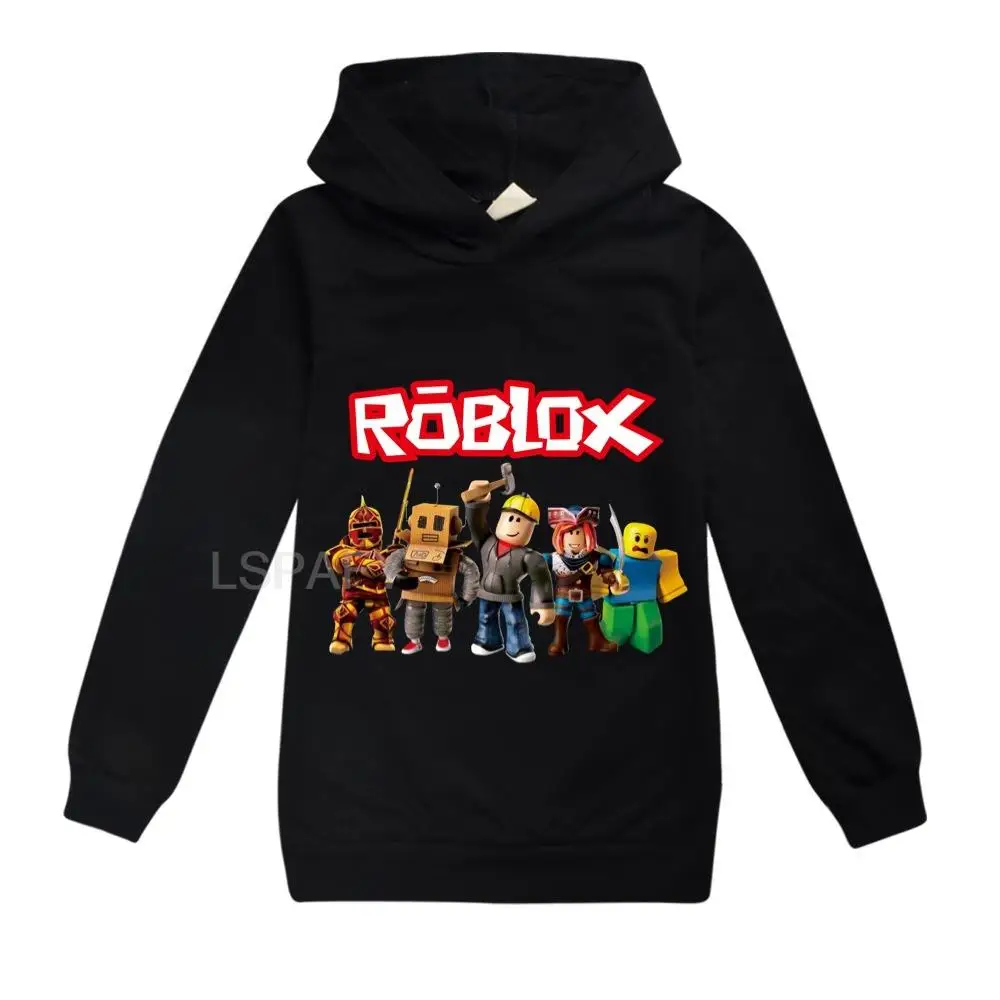 Фото Детский костюм ROBLOX, Весенняя толстовка для мальчиков, детская одежда, смешные толстовки для девочек-подростков, Детская толстовка №1