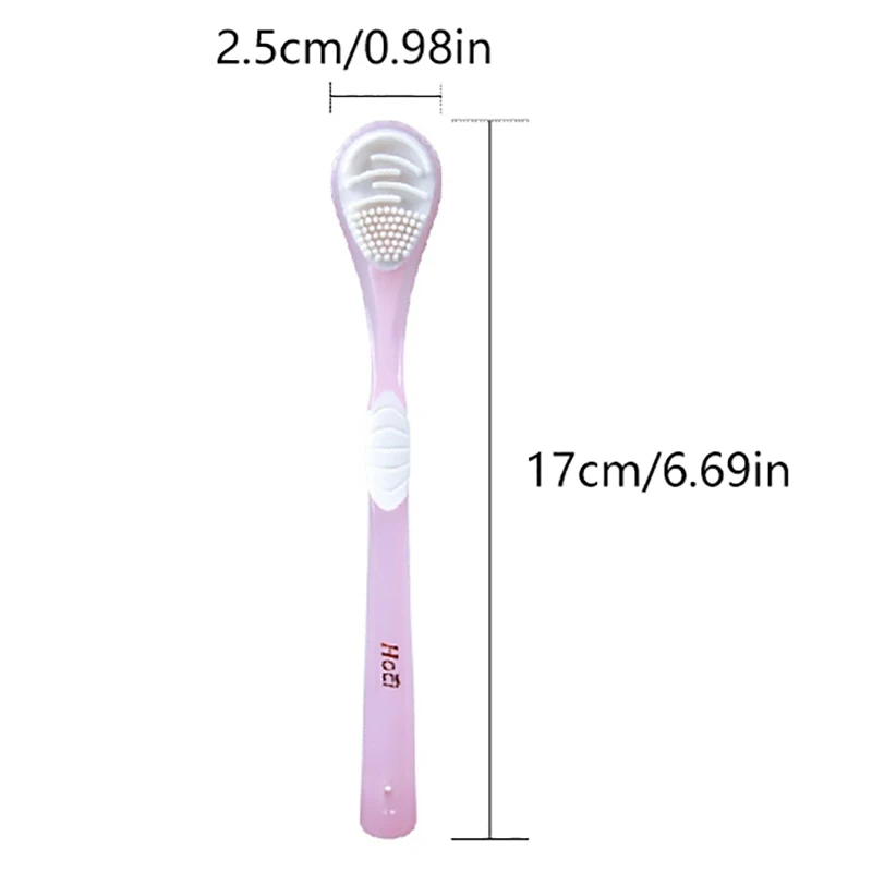 Скребок для языка двухсторонний Антибактериальный 1 шт.