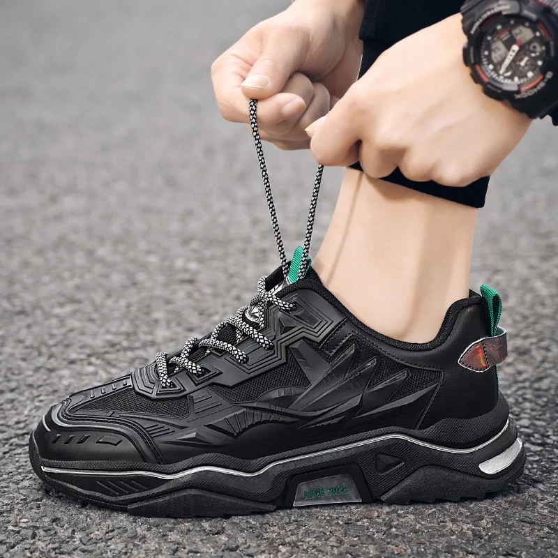 

CORK Men Casual Sneaker for 2022 Comfortable and Breathable Gym Running Sport Shoes Wear-resistant Waterproof Tenis Masculino