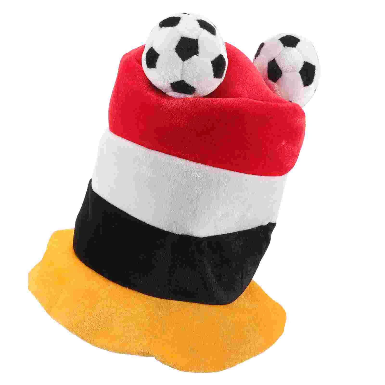 

Soccer Ball Festive Carnival Hat Football Sports Fan Cap Sprinkle It Cloth Themed Decor Ornament Competition Decorative Prop