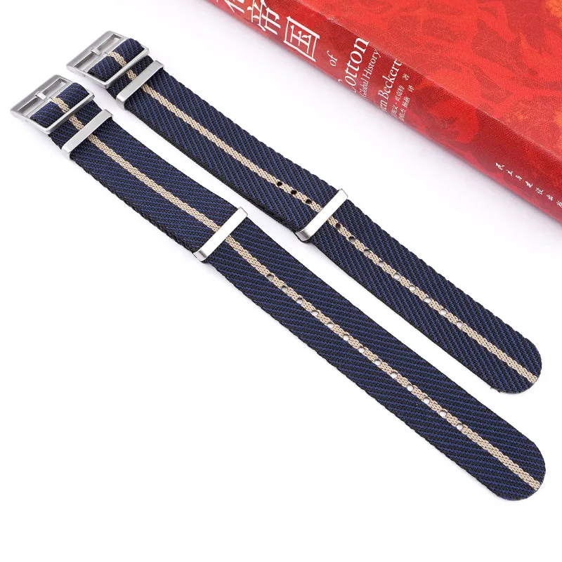 High Quality Nylon Strap 18mm 20mm 22mm 24mm for Samsung Galaxy James Bond 007 Military Casual Watchband Army Sport Replace