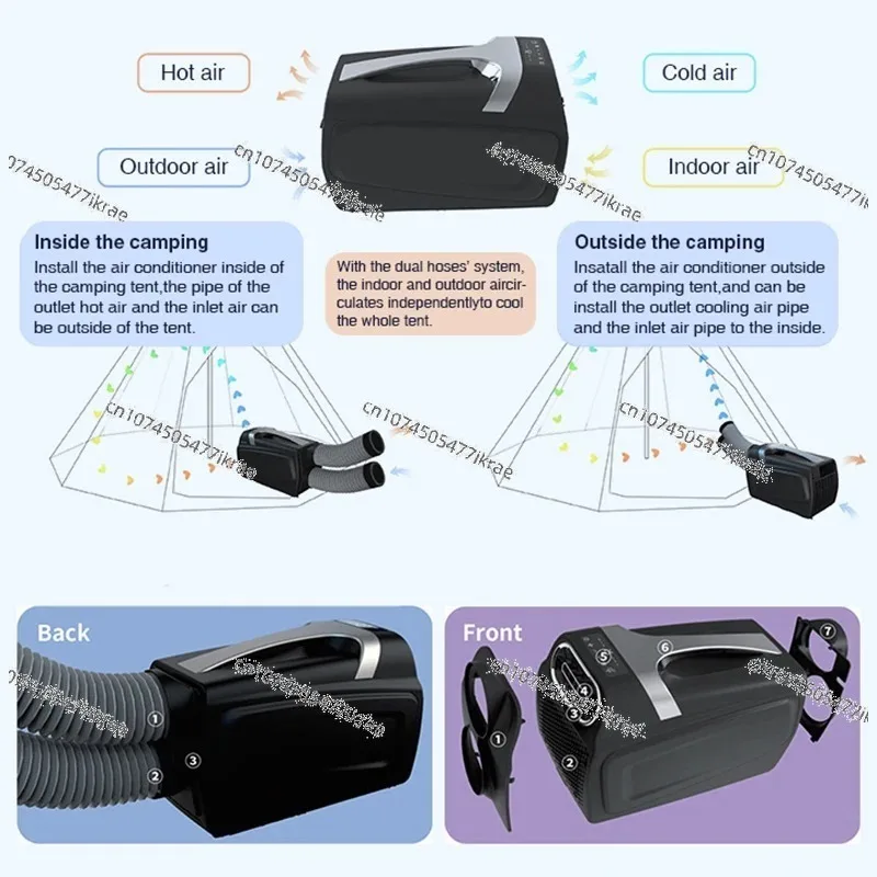 Палатка 1-2 Persoons Waterdichte Dak Top Tent Кондиционер