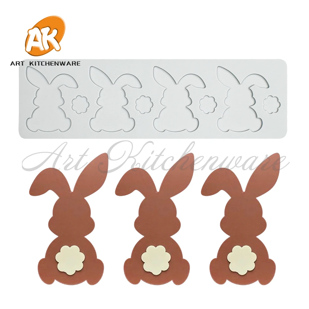 

Силиконовая форма для торта "Кролик, Груша"