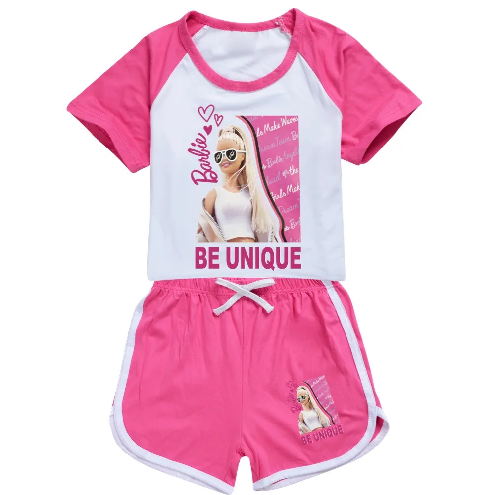 

Be Unique Anime Toddler Boy Clothes Summer Pajamas Cotton Short Sleeve T Shirt + Shorts Costume Girls Casual Sportswear Set