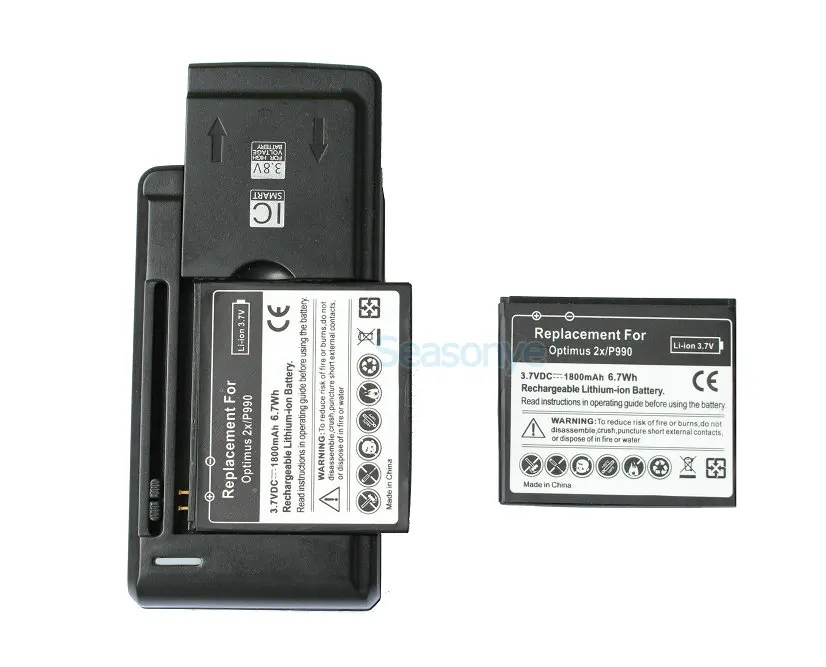 Seasonye 2x1800 мАч FL-53HN сменный аккумулятор + универсальное зарядное устройство для LG